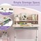 Adjustable Kids Study Desk, Tiltable and Height-Adjustable with Storage